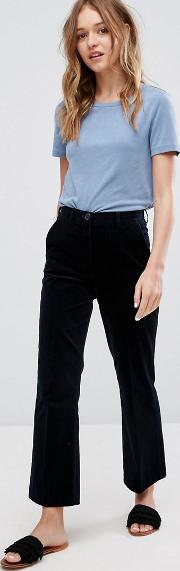 coler cropped flare trousers