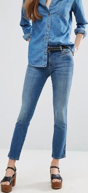 m.i.h jeans paris mid rise cropped slim