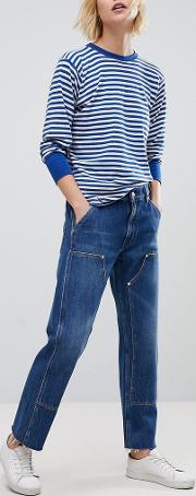 phoebe original boyfriend jean with workwear detailing