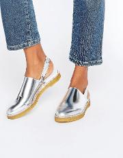 ellie slingback metallic sandal
