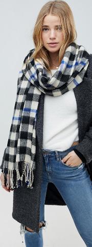 checked scarf
