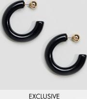 bolt hoop earrings