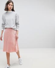 midi skirt with pleats