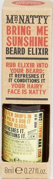 sunshine beard elixir oil