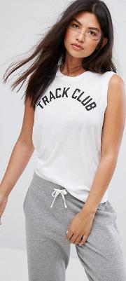 Track Club Tank Top In White