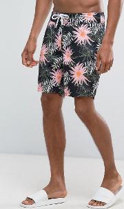 board shorts in floral print