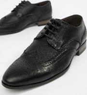 Faux Leather Brogue