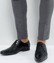 leather brogue shoes in black