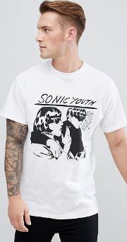 sonic youth  shirt in white
