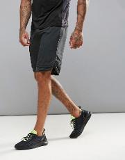 sport shorts with hem insert  black