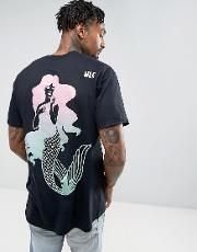 Mermaid Back Print  Shirt