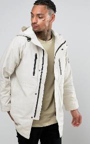 canvas parka with borg lining
