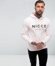 hoodie in pink with large logo
