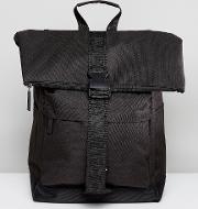 Rolltop Backpack In Black