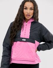 Pink And Pullover Fleece Lined Jacket