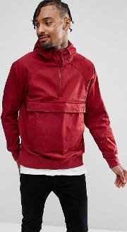 everett half zip jacket in red 800176 677