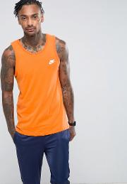 ultra raw hem vest in orange 847558 856