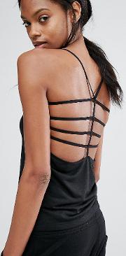 strappy back tee
