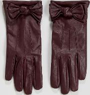 Bow Leather Glove