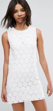 lace  line mini dress