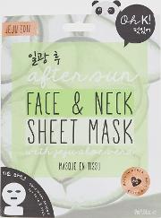 Oh K After Sun Face And Neck Sheet Mask With Jeju Aloe Vera