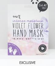 oh k violet flower hand mask
