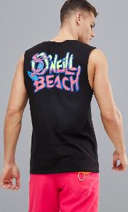 beach vest with back print