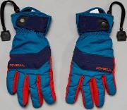freestyle ski gloves fleece lined  blue