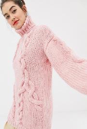 Hand Knitted Cable Jumper