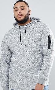 plus hoodie with technical arm pocket