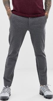 Slim Fit Pinstripe Smart Trousers