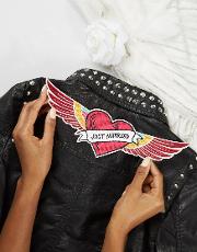 just married wings sew on patch