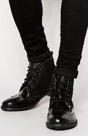 leather brogue boot
