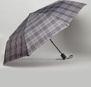 umbrella in grey check