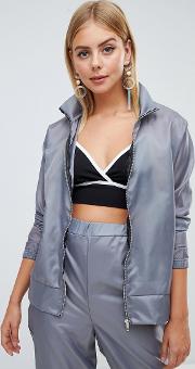 Shell Suit Zip Up Jacket