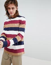 long sleeve t shirt in stripe