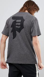 skateboarding  shirt with back logo  grey