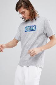 skateboarding  shirt with camo box logo