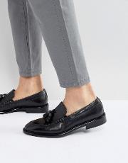 omarr tassel loafers in black