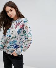 Ps By Paul Smith Grey Base Floral Sweat