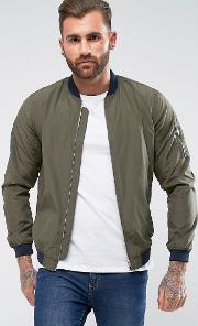 bomber jacket in khaki