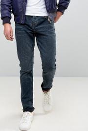 slim jeans in washed indigo