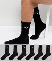 6 Pack Regular Crew Socks