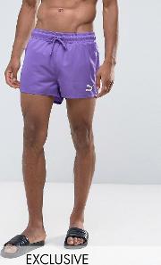 retro swim shorts in purple exclusive to asos 57659602