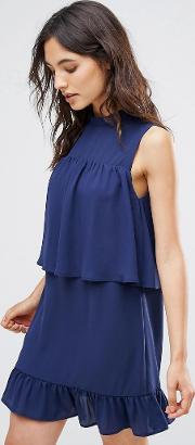 frilled layer dress