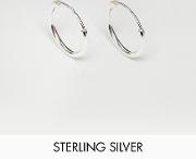 inspired 12mm hoop earrings  sterling silver