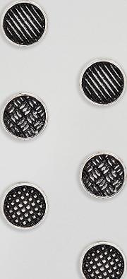 inspired circle stud earring  silver exclusive to asos