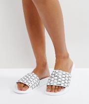 Classic Sliders In Black And White Repeat Print