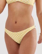Sienna Cheeky Reversible Bikini Bottom Floral And Polka Dot