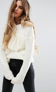 jumper with frill